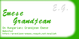 emese grandjean business card